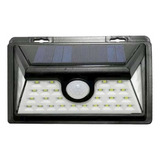 Foco Solar 30 Led Exterior 6w Sensor De Movimiento 800 Lm