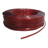 Fio Cabo De Som 5 Metros Preto E Vermelho 2x14 Awg 12v Duplo