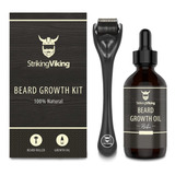 Striking Viking Kit De Crecimiento De Barba  Aceite De C.