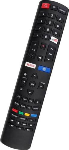 Control Remoto Di49x6500 Lce49su8350 Para Tcl Sanyo Smart Tv