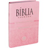 Bíblia Sagrada Letra Gigante Ntlh Luxo Rosa Claro - Sbb