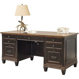 Martin Furniture Hartford Escritorio Doble Con Forma De Ped.