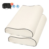 2 Pza Almohadas Foam Cómodo Ergonómica Memory Proteger Cuell