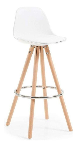 Banqueta Eames Alta Taburete Con Base De Madera Emuebles