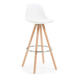 Banqueta Eames Alta Taburete Con Base De Madera Emuebles