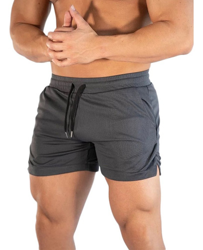 Gym Short Deportivo Slim Fit Cómodos Elástico Correr Deporte