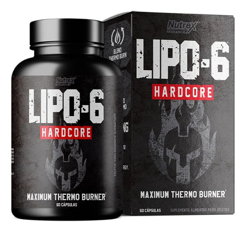 Lipo-6 Hardcore 60 Cápsulas - Nutrex