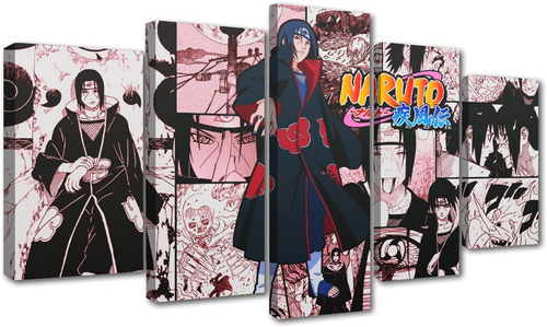 5 Cuadros Decorativos Itachi Manga Diseño Artistico Anime 