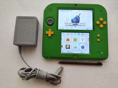 Nintendo 2ds Verde Edicion Zelda Ocarina Of Time 3d + Juegos