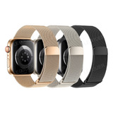 3 Correas De Acero Para Apple Watch Ultra Serie 9 8 7 Se 6 5