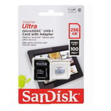 Cartão De Memória Sandisk 256gb 100mb/s Ultra Sd Uhs-i