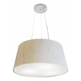 Lustre Pendente Cone Md-4048 50x40cm Bege - Bivolt