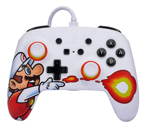 Controle Para Nintendo Switch Powera Fireball Mario Bundle