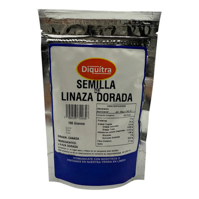 Semilla De Linaza Dorada Entera 100 Gramos | MercadoLibre