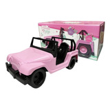 Jeep Auto Rosa Princesas Con Stickers Para Muñeca Lelab Color Rosa Chicle