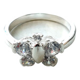 Anillo Plata Italiana Cubic Mariposa Anp266 Reina Catalina