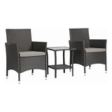 Magari Muebles Ign-8 Giorno Mimbre De Patio Bistro Set (3 