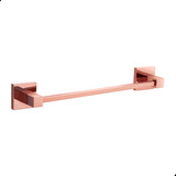 Porta Toalha De Rosto Para Banheiro Luxo 30cm Rosé Gold