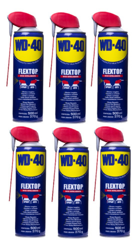 Wd40 Spray Produto Multiusos Desengripa Lubrifica 500ml 6un