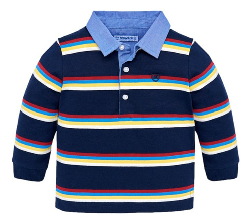 Camisa Polo A Rayas Colores Mayoral Para Bebé Niño 211279