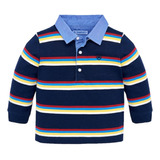 Camisa Polo A Rayas Colores Mayoral Para Bebé Niño 211279
