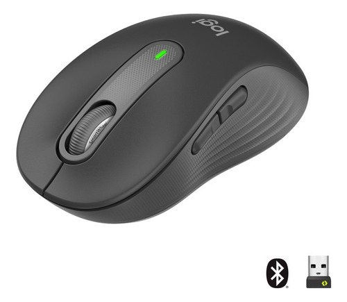 Mouse Logitech M650 Para Manos Pequeñas Y Medianas Color Grafito