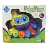 Piano Organo Teclado Pulpo Didáctico Para Bebe Duende Azul 