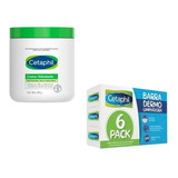 Jabón Barra 6 Pzas Y Crema Hidratante Cetaphil 566 G 