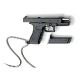 Llaveros De Moda Armas De Fuego Pistola Replica Glock Negra