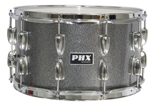 Caixa Bateria Phx 8x14 Titanium 10 Afinações Canoa Dupla Cor Do Casco Cinza