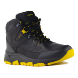 Bota Senderismo Outdoor Infantil Yuyin Negro Antiderrapante