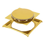Ralo Click Inteligente 10 Cm Inox 304 Dourado Gold C/ Grelha