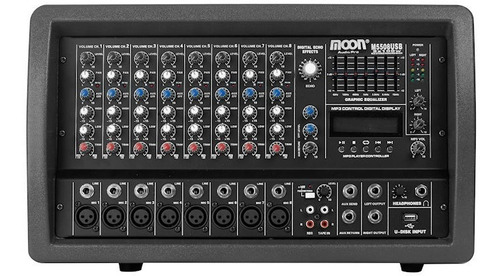 Consola Potenciada Moon M5508 8 Canales 400watts Estereo Usb