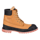 Bota Casual Caribu Color Paja Para Hombre 0784-p