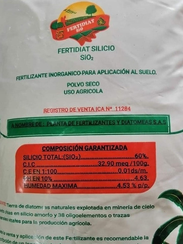 Tierra De Diatomeas Bolsas  De 2 Kilos. 