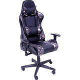 Silla Gamer Camuflaje Militar Gaming Ergonomica Reclinable 