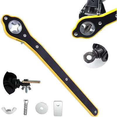 Llave De Trinquete Para Gato De Auto Herramienta Reparación Negro | Envío gratis