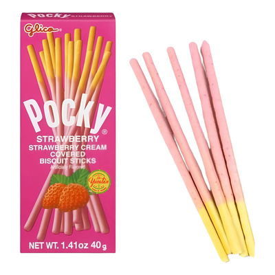 Pocky De Glico Sabor Fresa 1 Caja De 40g Dulce Coreano | MercadoLibre