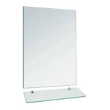 Espelho 40x50cm + Prateleira 40x10cm Kit Banheiro Promoção