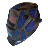 Máscara Fotosensible Careta Soldar Mig Inverter Mma 92x42mm Color Azul