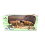 Playsets animal world familia tigres pack x 4