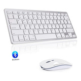 Teclado Bluetooth E Mouse Bluetooth Regaregavel P Macbook M1 Cor De Teclado Prata Idioma Inglês Us