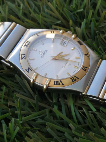 Omega Constellation, Acero Oro 18k. Quartz, Zafiro Impecable