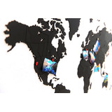 World Map Wall Wood World Map Wall Decoration Murals Wa...