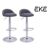 Banco Eke Life Home Yx-1130 Color Gris De 81cm De Alto X 2u