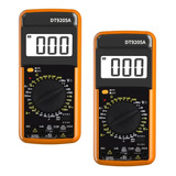 Pack X2 Tester Electrico Digital Multimetro Dt-9205a Multite