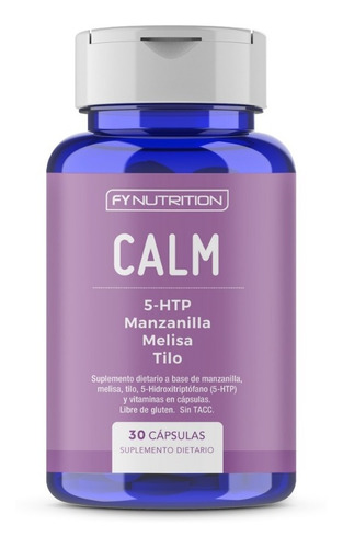 Calm - Fynutrition - 5htp Y Hierbas Relax, Ansiedad, Estrés 