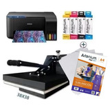 Maquina Estampar Sublimar Remeras Sublimacion 38x38 Epson A4