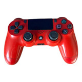 Joystick Ps4 Inalambrico Control Mando - Color Rojo