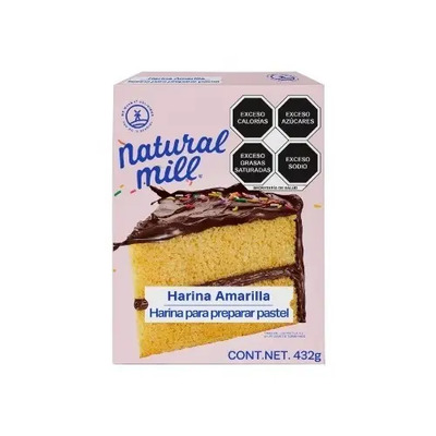 12 Pack Harina Para Pastel Natural Mill Vainilla Amarilla | Meses sin interés